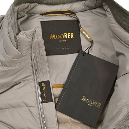 MOORER “STRAUSS-S3” 高機能ストレッチナイロン ダウンブルゾン / ACQUA RESISTANT(撥水)