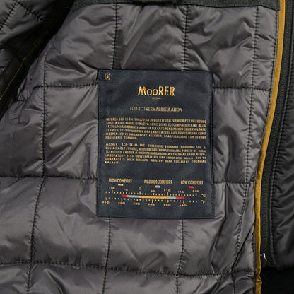 MOORER “MONFERRATO-OT” ヴァージンウール100% 着脱可能フロントライナー付 中綿ステンカラーコート