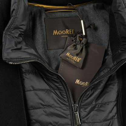 MOORER “MONFERRATO-OT” ヴァージンウール100% 着脱可能フロントライナー付 中綿ステンカラーコート
