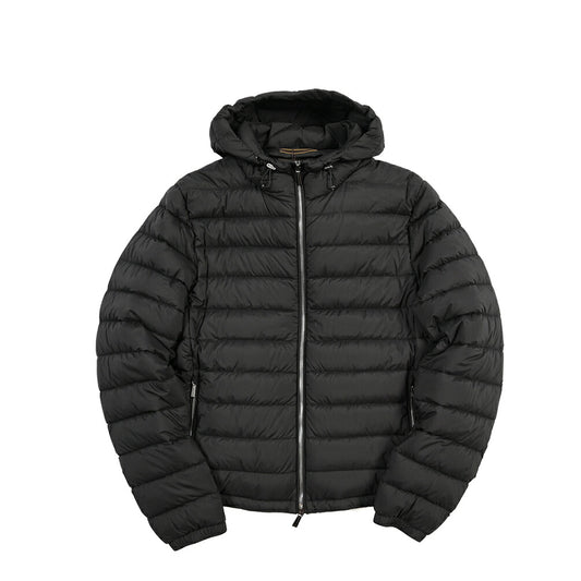 MOORER “CATALDI-S3” 高機能ストレッチナイロン フード付きダウンジャケット / ACQUA RESISTANT(撥水)
