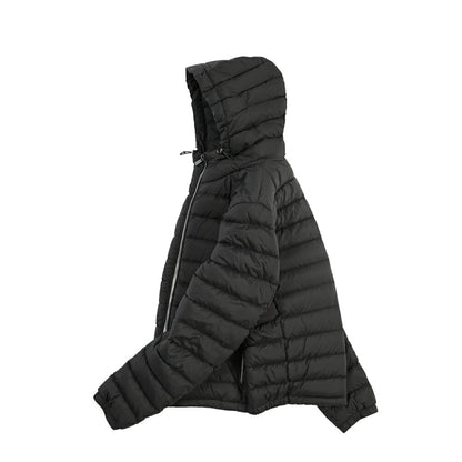 MOORER “CATALDI-S3” 高機能ストレッチナイロン フード付きダウンジャケット / ACQUA RESISTANT(撥水)