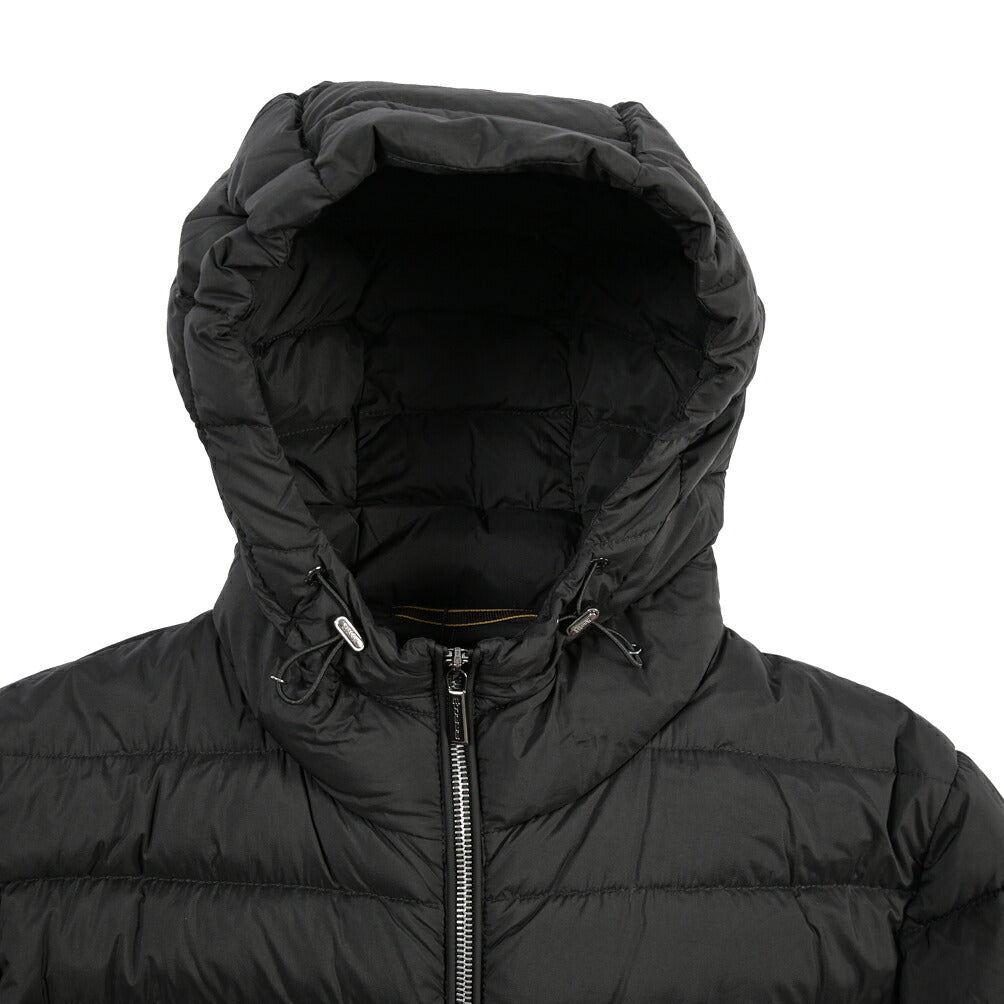 MOORER “CATALDI-S3” 高機能ストレッチナイロン フード付きダウンジャケット / ACQUA RESISTANT(撥水)