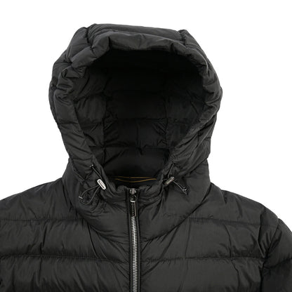 MOORER “CATALDI-S3” 高機能ストレッチナイロン フード付きダウンジャケット / ACQUA RESISTANT(撥水)