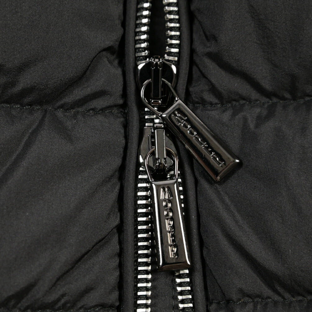 MOORER “CATALDI-S3” 高機能ストレッチナイロン フード付きダウンジャケット / ACQUA RESISTANT(撥水)