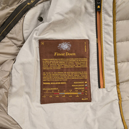 MOORER “ISACCO-S1” コットンギャバジン フード付きダウンジャケット / ACQUA RESISTANT(撥水)