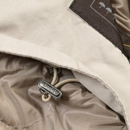 MOORER “ISACCO-S1” コットンギャバジン フード付きダウンジャケット / ACQUA RESISTANT(撥水)