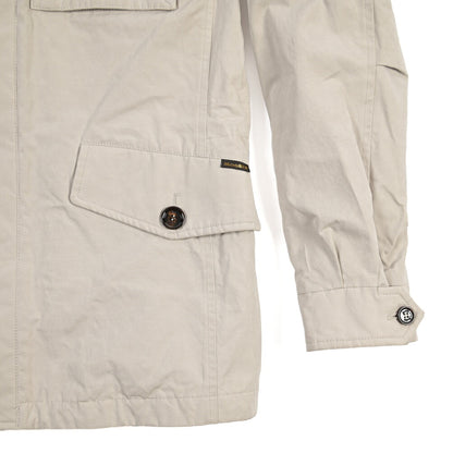 MOORER “ISACCO-S1” コットンギャバジン フード付きダウンジャケット / ACQUA RESISTANT(撥水)