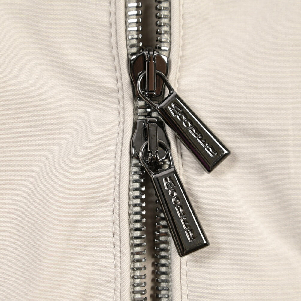 MOORER “ISACCO-S1” コットンギャバジン フード付きダウンジャケット / ACQUA RESISTANT(撥水)