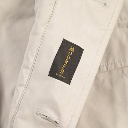 MOORER “ISACCO-S1” コットンギャバジン フード付きダウンジャケット / ACQUA RESISTANT(撥水)