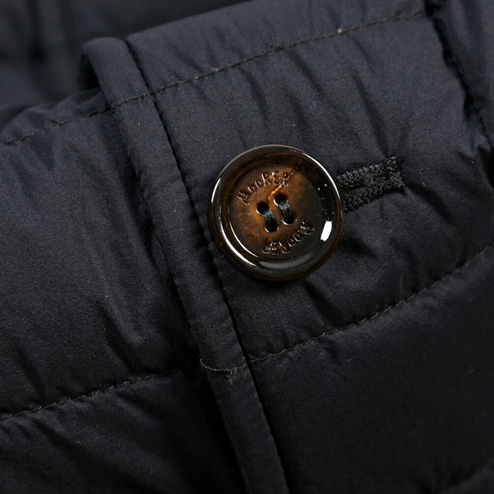 MOORER “PONTI-S3” ストレッチナイロン 着脱可能フロントライナー付き ダウンコート / ACQUA RESISTANT(撥水)