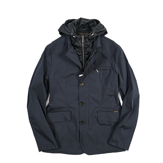 MOORER “VESPUCCI-TJ” 着脱可能フロントライナー付き ライトジャケット