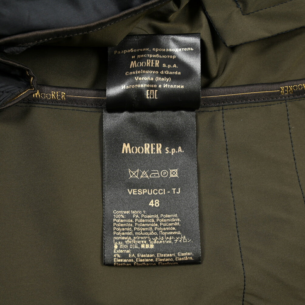MOORER “VESPUCCI-TJ” 着脱可能フロントライナー付き ライトジャケット
