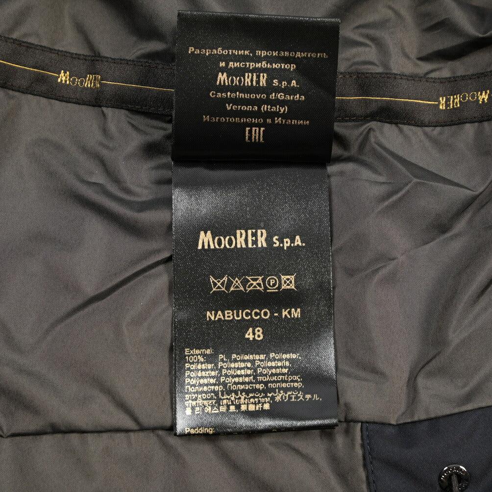 MOORER “NABUCCO-KM” ポリエステル100% 中綿トレンチコート