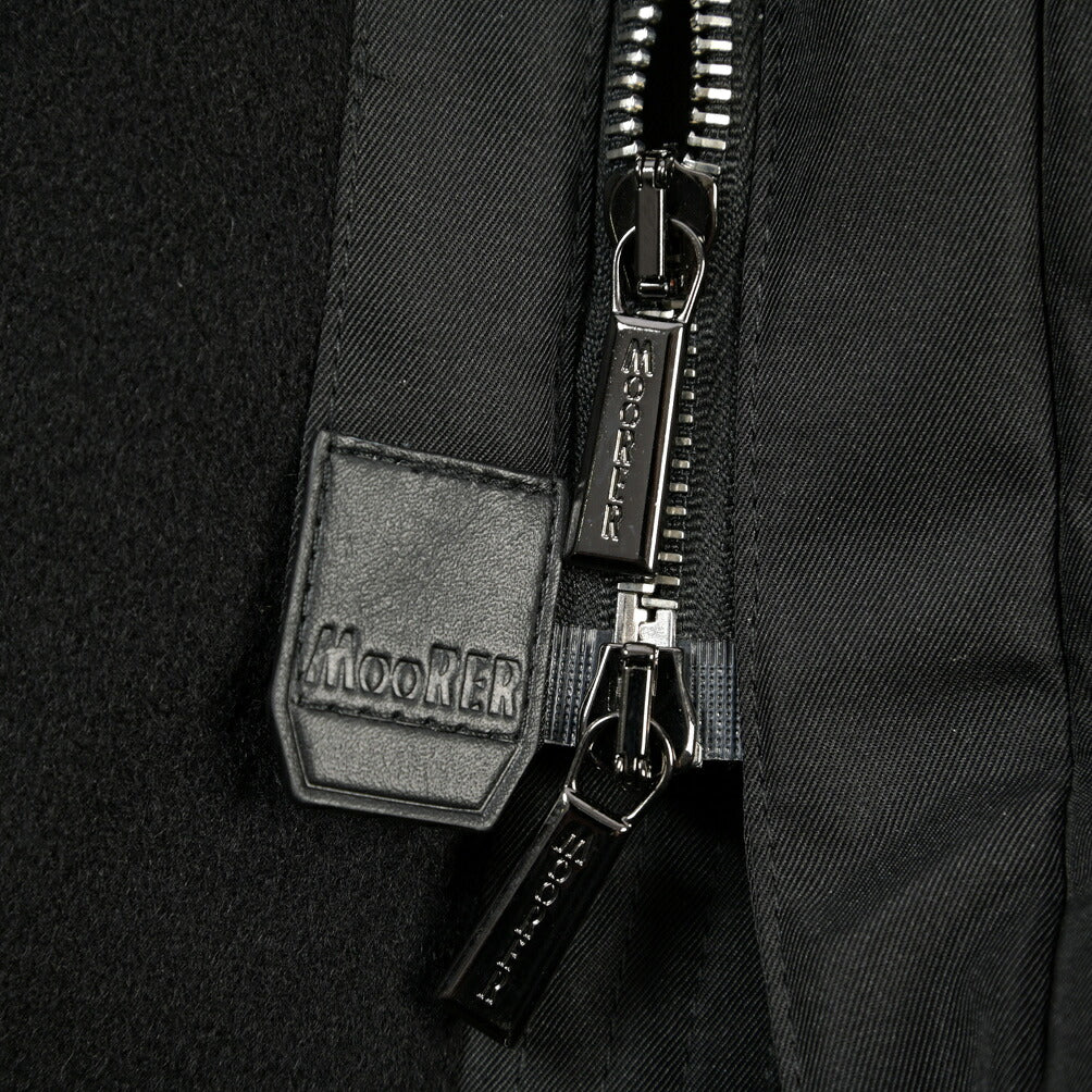 CLEARANCE SALE｜MOORER “DANNY-LEN” 高機能ストレッチナイロン フード付きダウンコート / ACQUA RESISTANT (撥水)