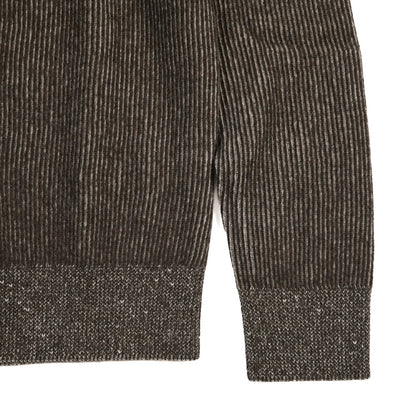 MOORER “DEAN-WSV” カシミヤ混ウール ジップアップニットカーディガン