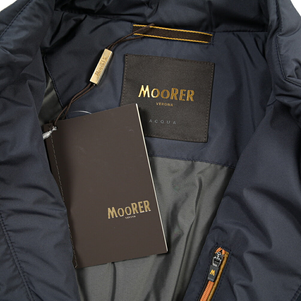 MOORER “STAZIO-SKT” ポリエステル100% 中綿入りスタンドカラーブルゾン / ACQUA PROOF (防水)