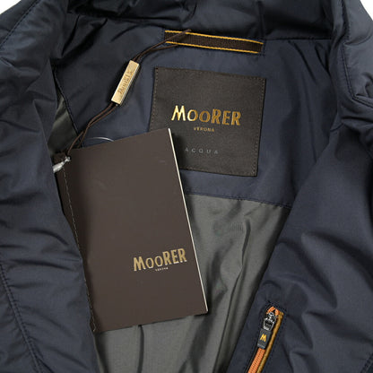 MOORER “STAZIO-SKT” ポリエステル100% 中綿入りスタンドカラーブルゾン / ACQUA PROOF (防水)