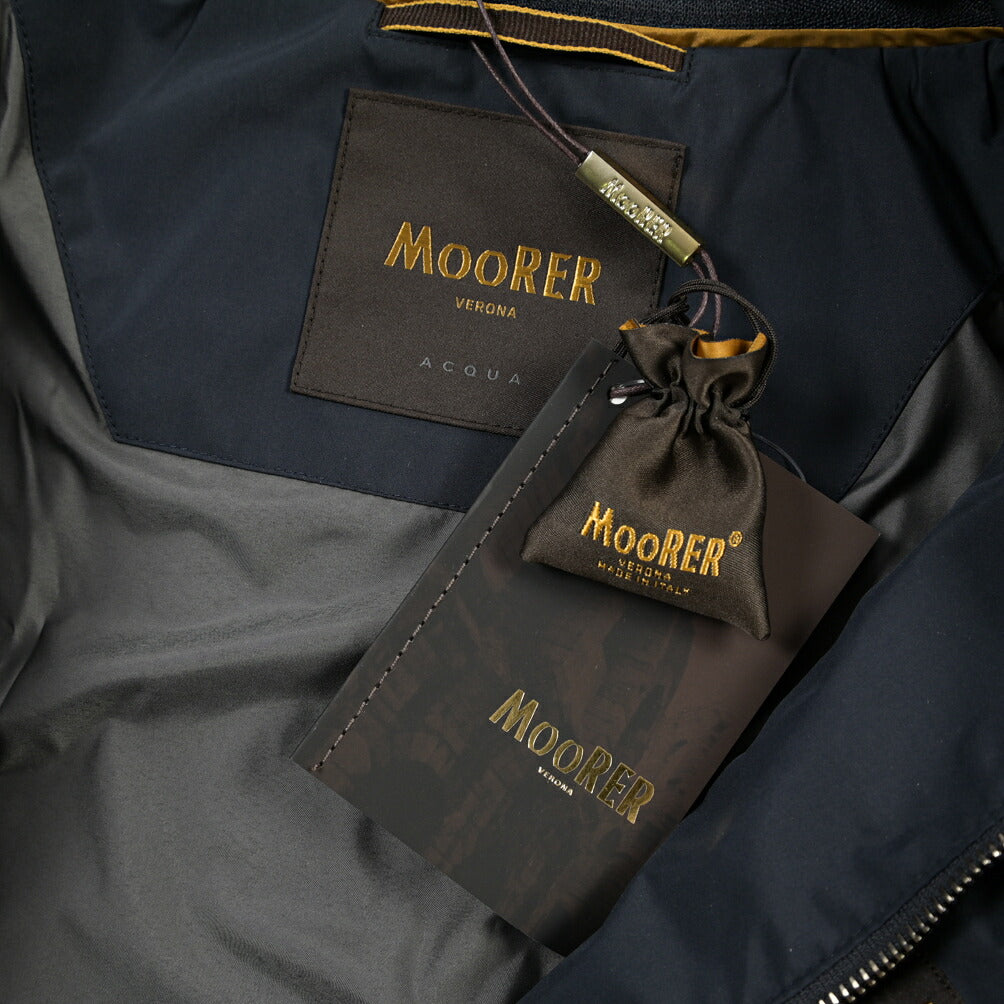 MOORER “FERRI-STP” ポリエステル100% 着脱可能フード付きフィールドジャケット / ACQUA PROOF (防水)