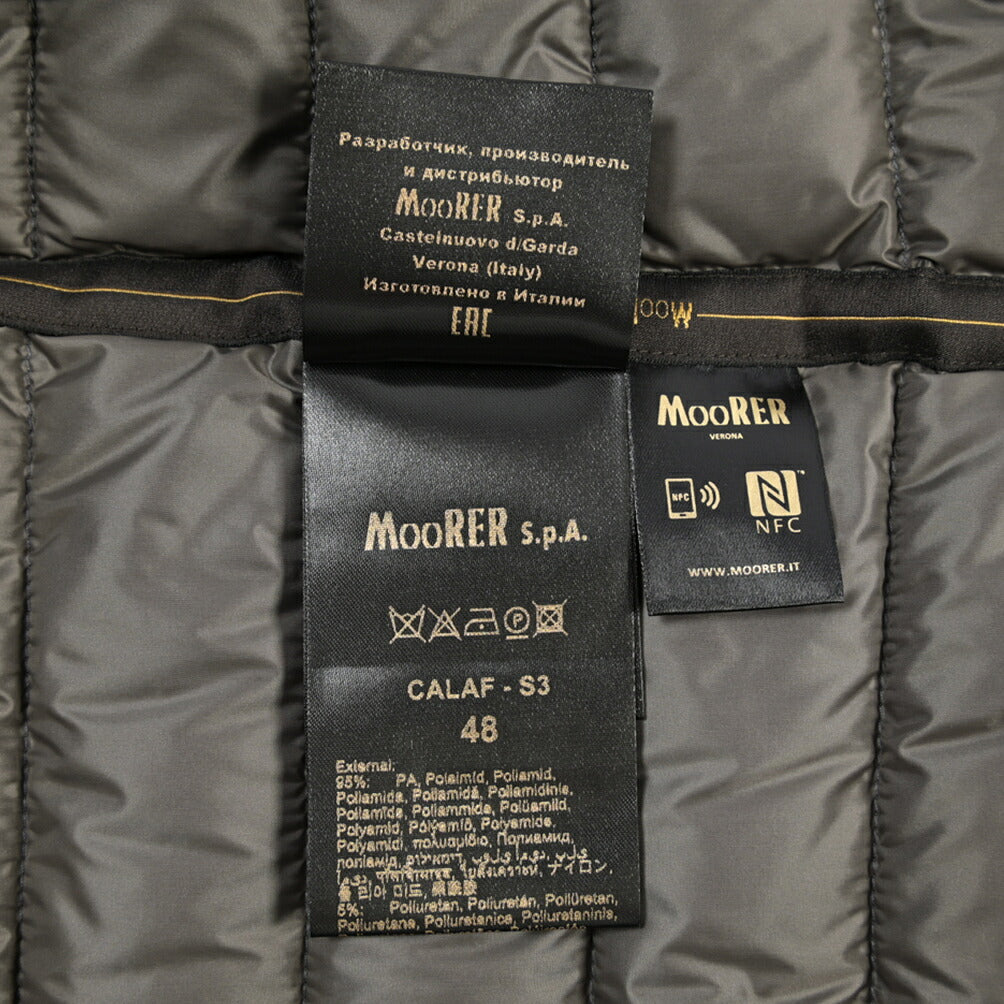 MOORER “FERRI-STP” 高機能ストレッチナイロン ウルトラライトダウンベスト / ACQUA RESISTANT (撥水)