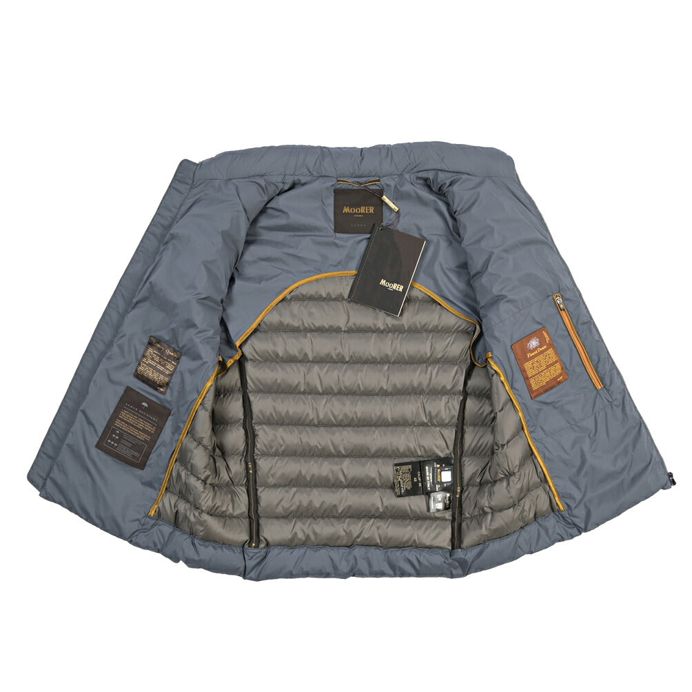 MOORER “FERRI-STP” 高機能ストレッチナイロン ウルトラライトダウンベスト / ACQUA RESISTANT (撥水)