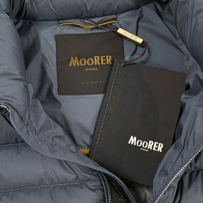 MOORER “FERRI-STP” 高機能ストレッチナイロン ウルトラライトダウンベスト / ACQUA RESISTANT (撥水)