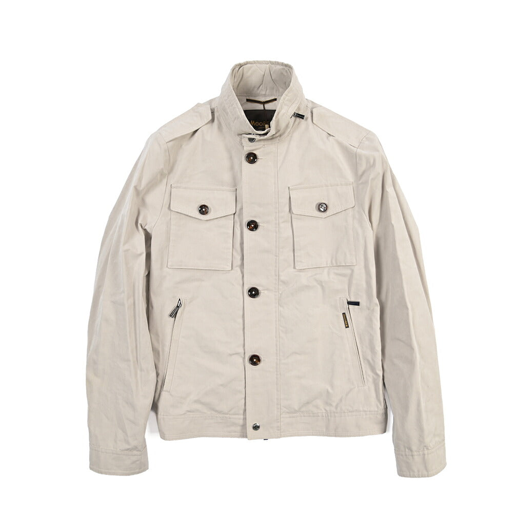 MOORER “BARALDI-S1” 高機能コットン スタンドカラーフィールドジャケット / ACQUA RESISTANT (撥水)