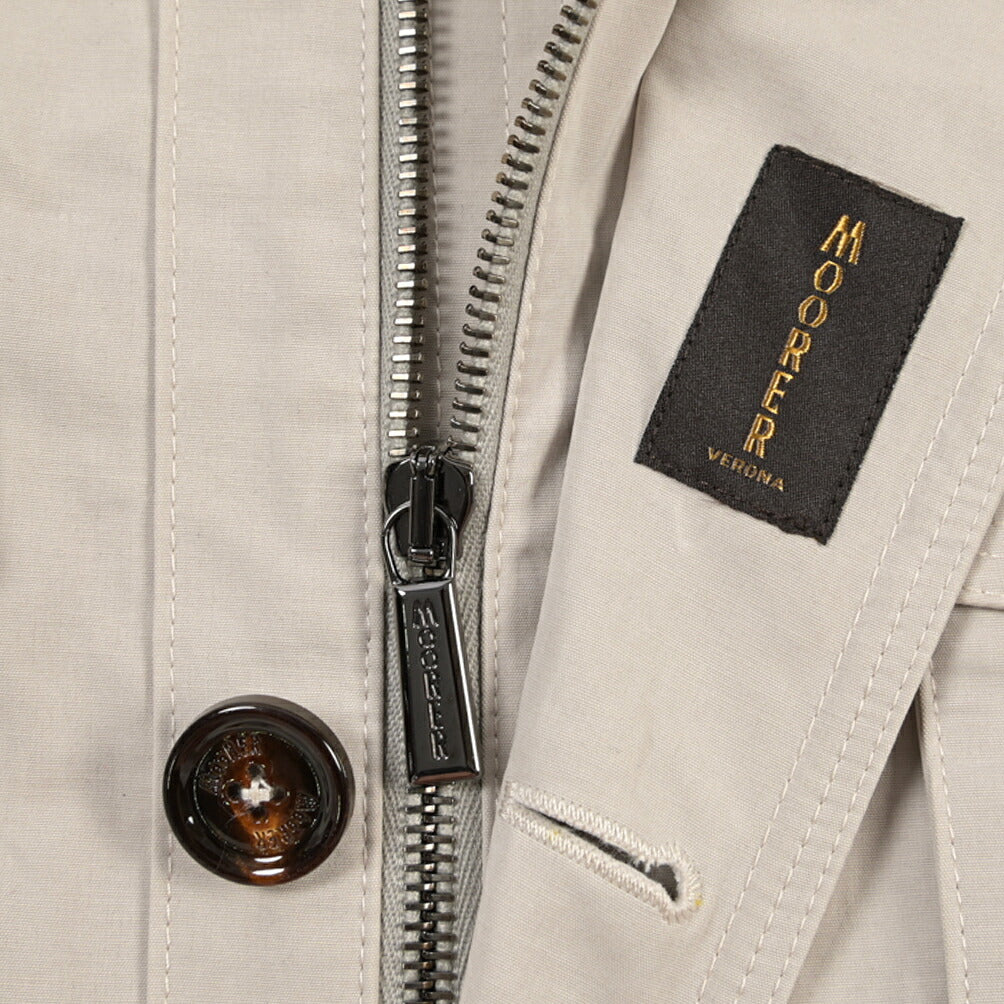 MOORER “BARALDI-S1” 高機能コットン スタンドカラーフィールドジャケット / ACQUA RESISTANT (撥水)