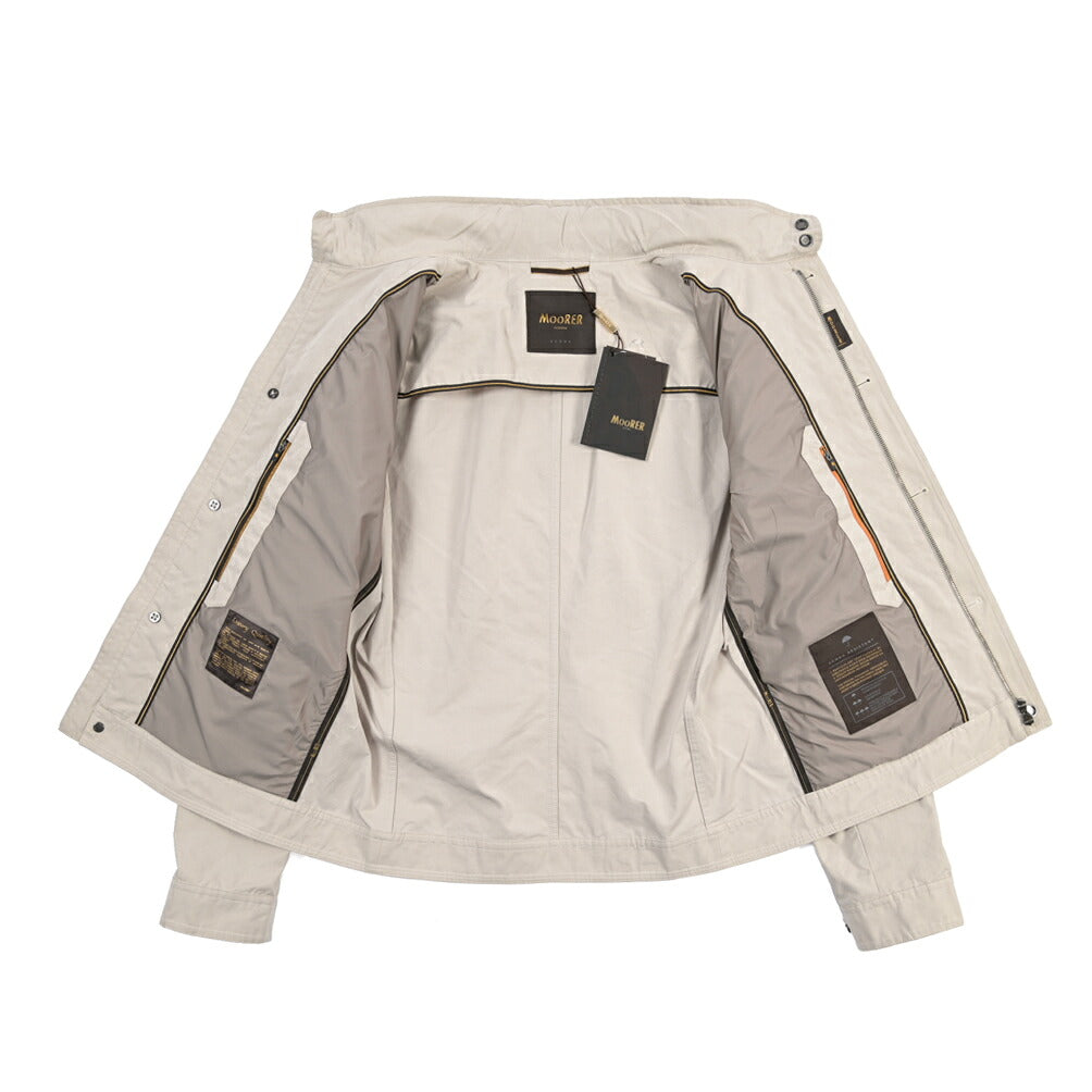 MOORER “BARALDI-S1” 高機能コットン スタンドカラーフィールドジャケット / ACQUA RESISTANT (撥水)