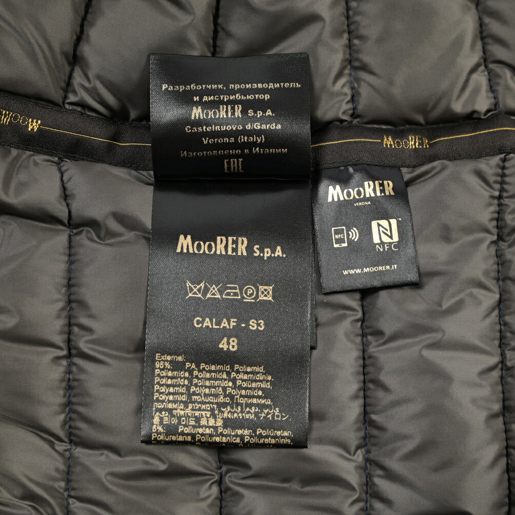 MOORER “CALAF-S3” 高機能ストレッチナイロン ウルトラライトダウンベスト / ACQUA RESISTANT (撥水)