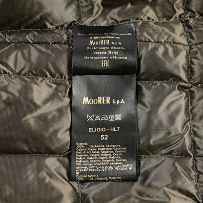 MOORER “ELIGIO-HL7” カシミヤ100% 着脱可能フロントライナー付き ダウンコート