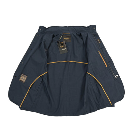 MOORER “PORTO-WFC” リネン混コットン スタンドカラーフィールドジャケット