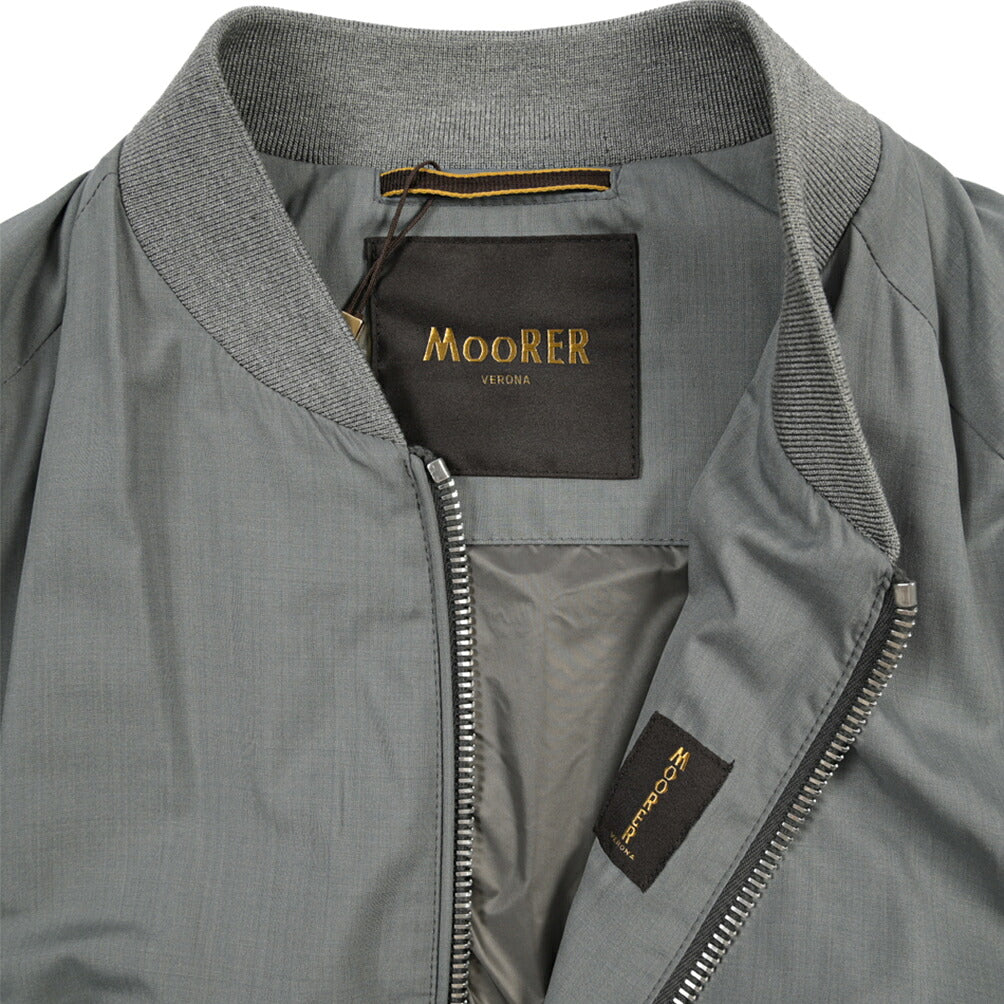 MOORER “CORELLI-GO” シルク混ウール ボンバージャケット MA-1