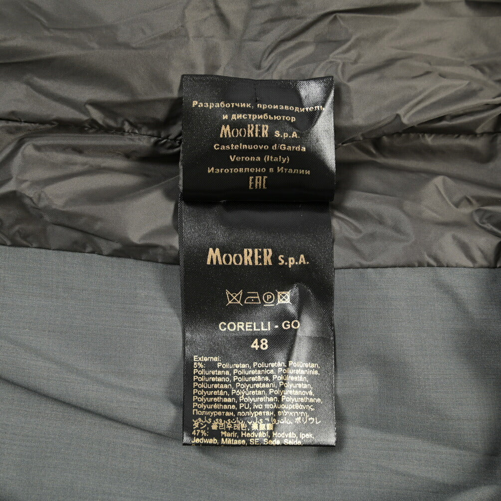 MOORER “CORELLI-GO” シルク混ウール ボンバージャケット MA-1