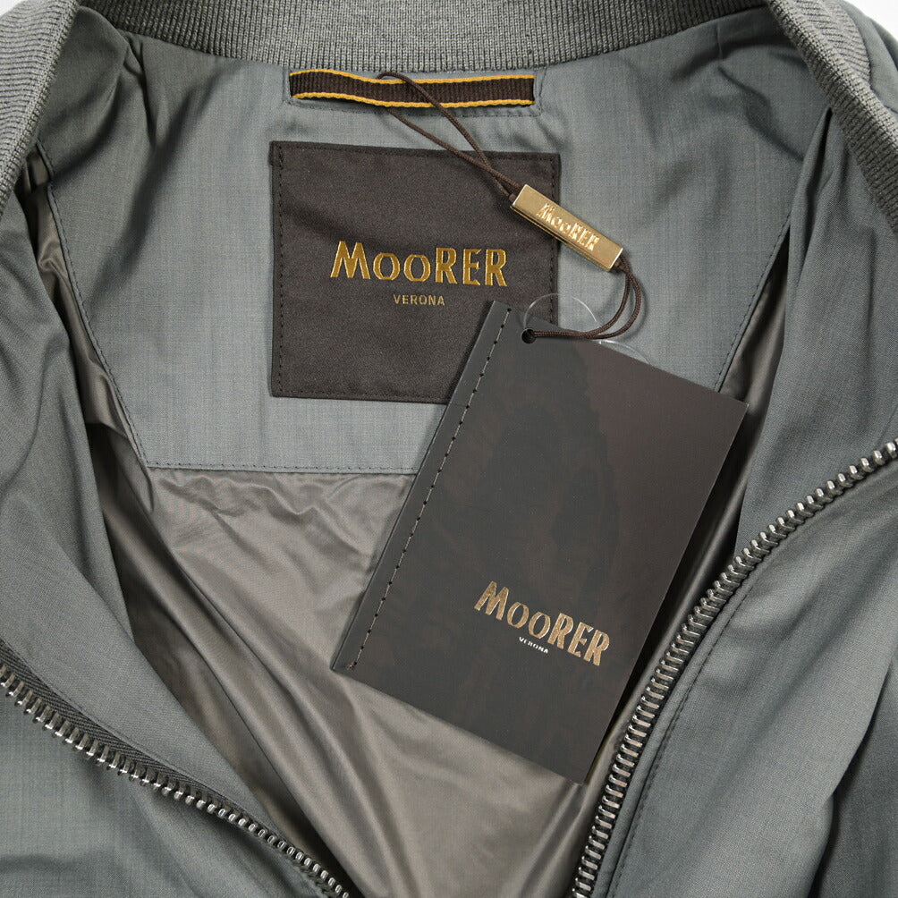 MOORER “CORELLI-GO” シルク混ウール ボンバージャケット MA-1