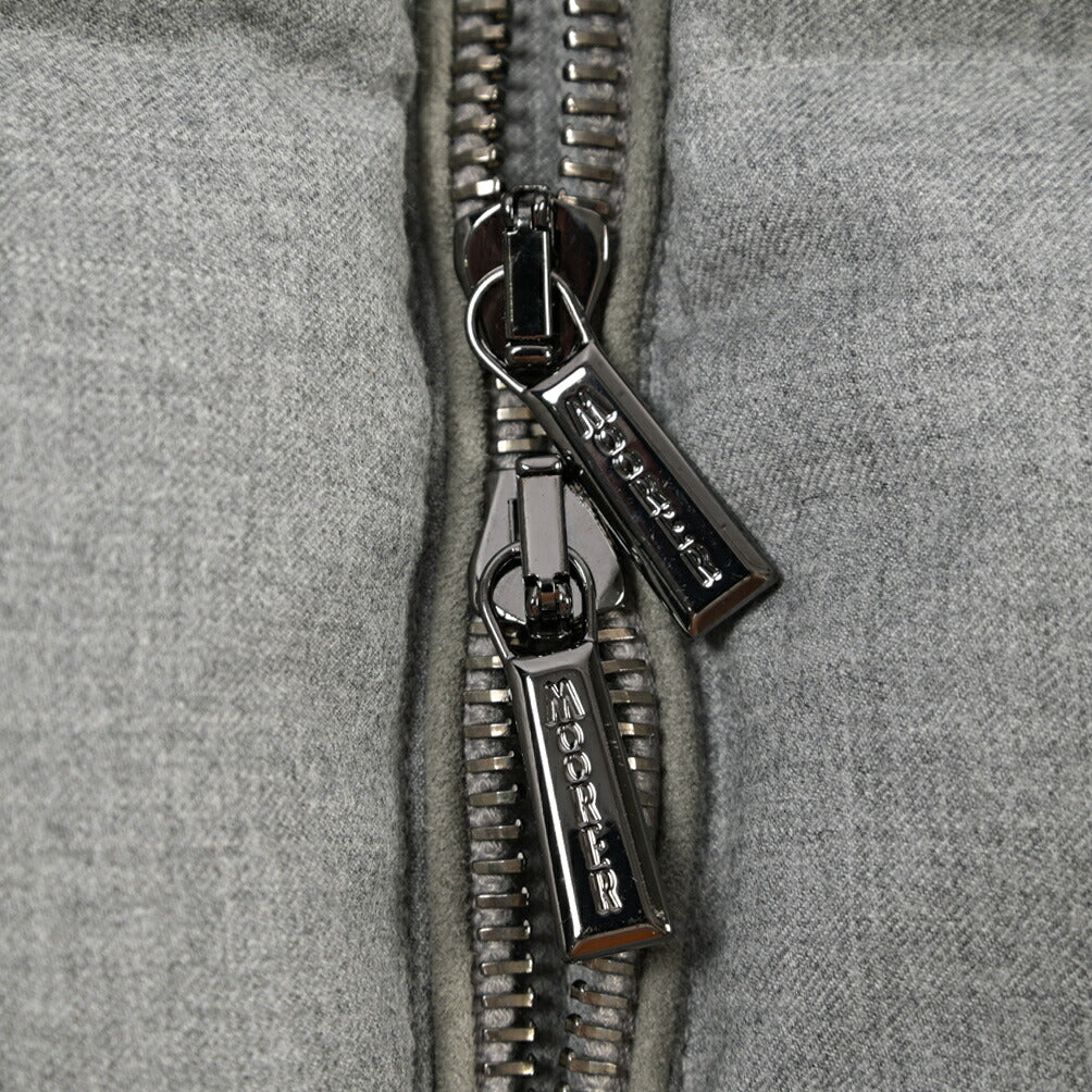 MOORER “CASCIANO-FUR-OSL” カシミヤ混ウール フード付き2WAYダウンジャケット