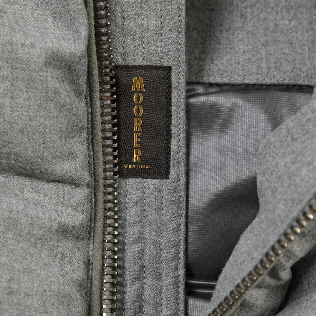 MOORER “CASCIANO-FUR-OSL” カシミヤ混ウール フード付き2WAYダウンジャケット