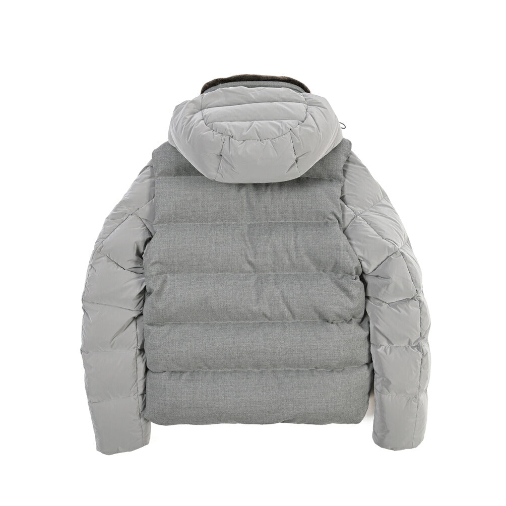 MOORER “CASCIANO-FUR-OSL” カシミヤ混ウール フード付き2WAYダウンジャケット