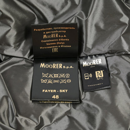 MOORER “FIRE-SKT” ポリエステル100% フード付きダウンベスト