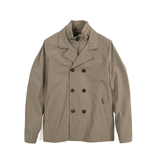 MOORER “VOLMER-KN” 2軸方向ストレッチナイロン ダブルブレストコート / ACQUA RESISTANT (撥水)