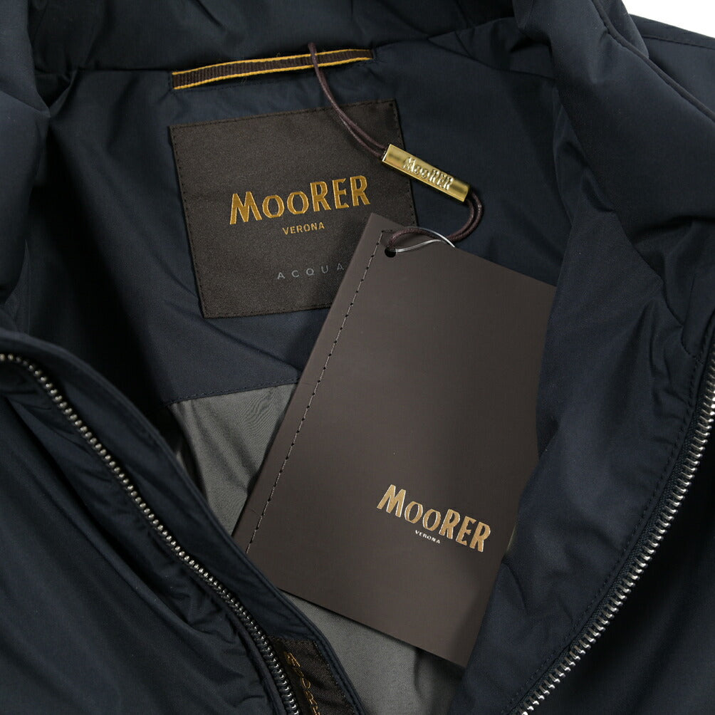 MOORER “ALCIDE-STP” ポリエステル100% スタンドカラー中綿ジャケット / ACQUA PROOF (防水)