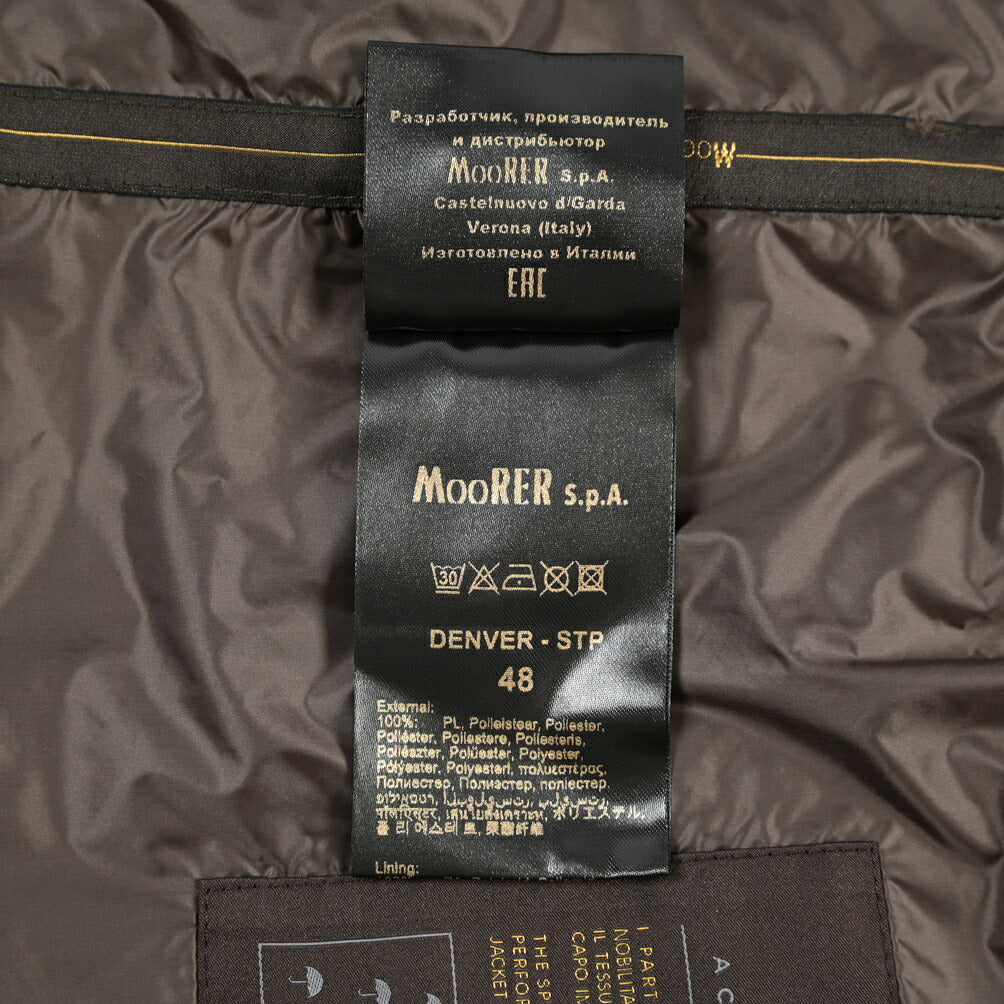 MOORER “DENVER-S1” M-65 ポリエステル100% スタンドカラーフィールドジャケット / ACQUA RESISTANT (撥水)