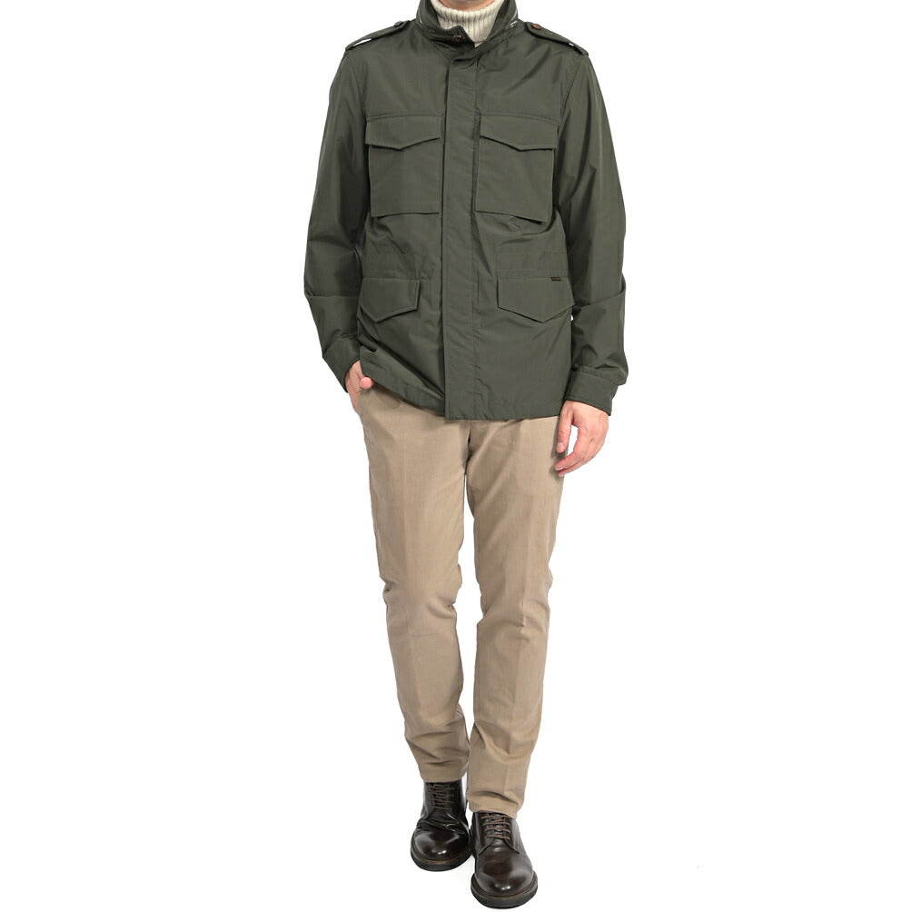 MOORER “DENVER-S1” M-65 ポリエステル100% スタンドカラーフィールドジャケット / ACQUA RESISTANT (撥水)