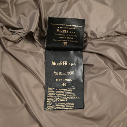 MOORER “FIRE-WKO” ポリエステル100% フード付きダウンベスト / ACQUA RESISTANT (撥水)