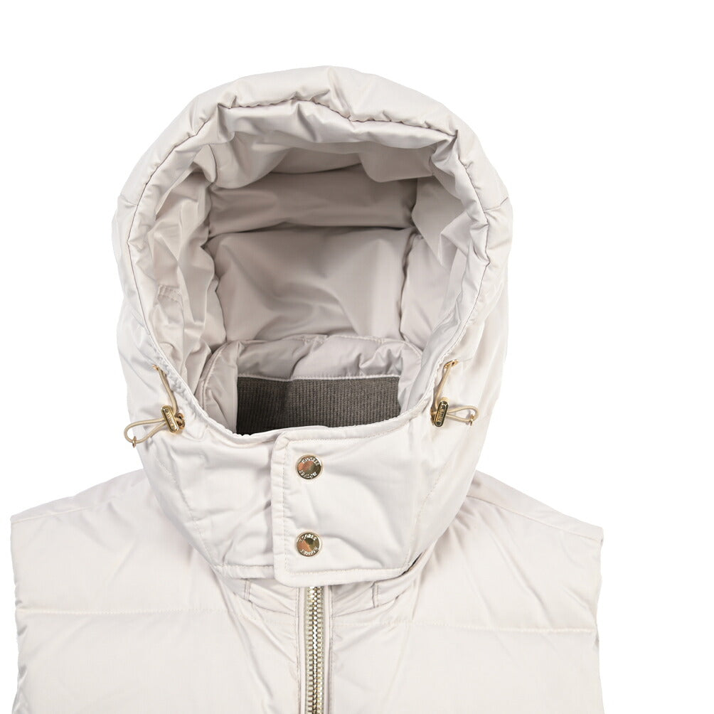 MOORER “FIRE-WKO” ポリエステル100% フード付きダウンベスト / ACQUA RESISTANT (撥水)