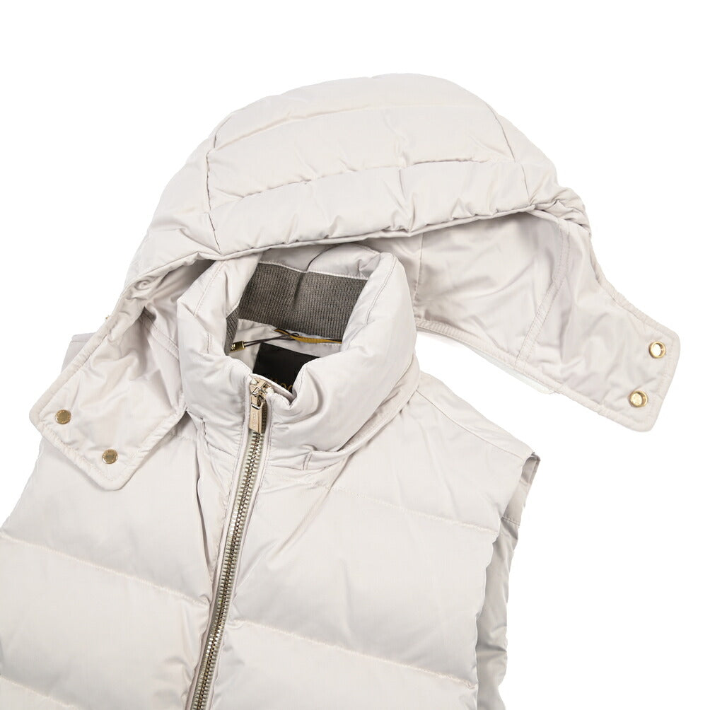 MOORER “FIRE-WKO” ポリエステル100% フード付きダウンベスト / ACQUA RESISTANT (撥水)