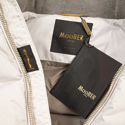 MOORER “FIRE-WKO” ポリエステル100% フード付きダウンベスト / ACQUA RESISTANT (撥水)
