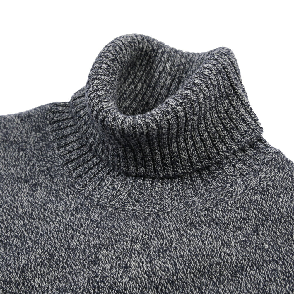 MOORER “TODI-CWS” カシミヤ100% メランジニットタートルネックセーター