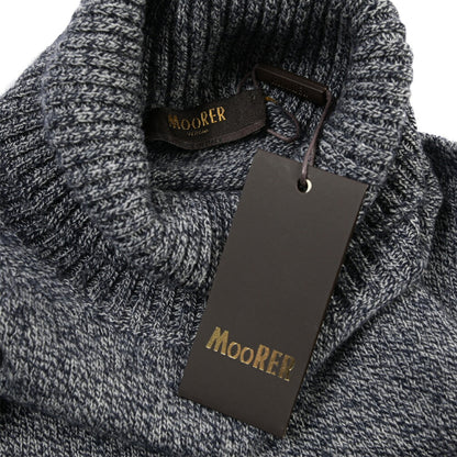 MOORER “TODI-CWS” カシミヤ100% メランジニットタートルネックセーター
