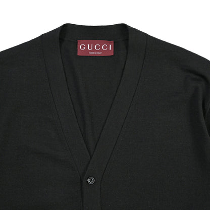 GUCCI ファインウール100% ハイゲージニットカーディガン