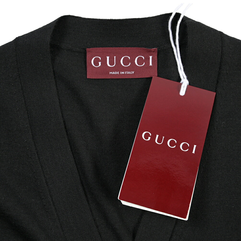 GUCCI ファインウール100% ハイゲージニットカーディガン